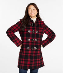 L.L.Bean New | Women's Classic Lambswool Duffel Coat, Pattern
