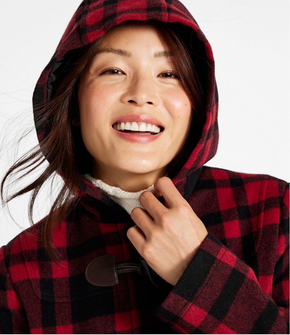 L.L.Bean New | Women's Classic Lambswool Duffel Coat, Pattern