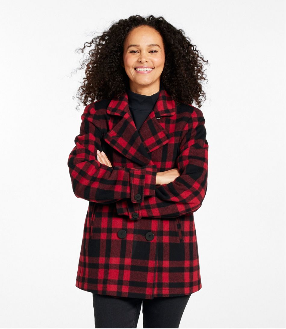 L.L.Bean Online | Women's Classic Lambswool Peacoat, Pattern