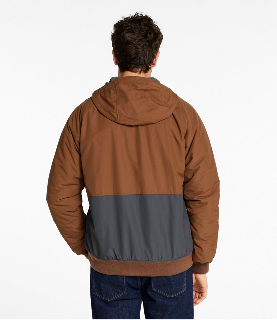 L.L.Bean Discount | Men's Insulated 3-Season Bomber Hooded Jacket, Colorblock