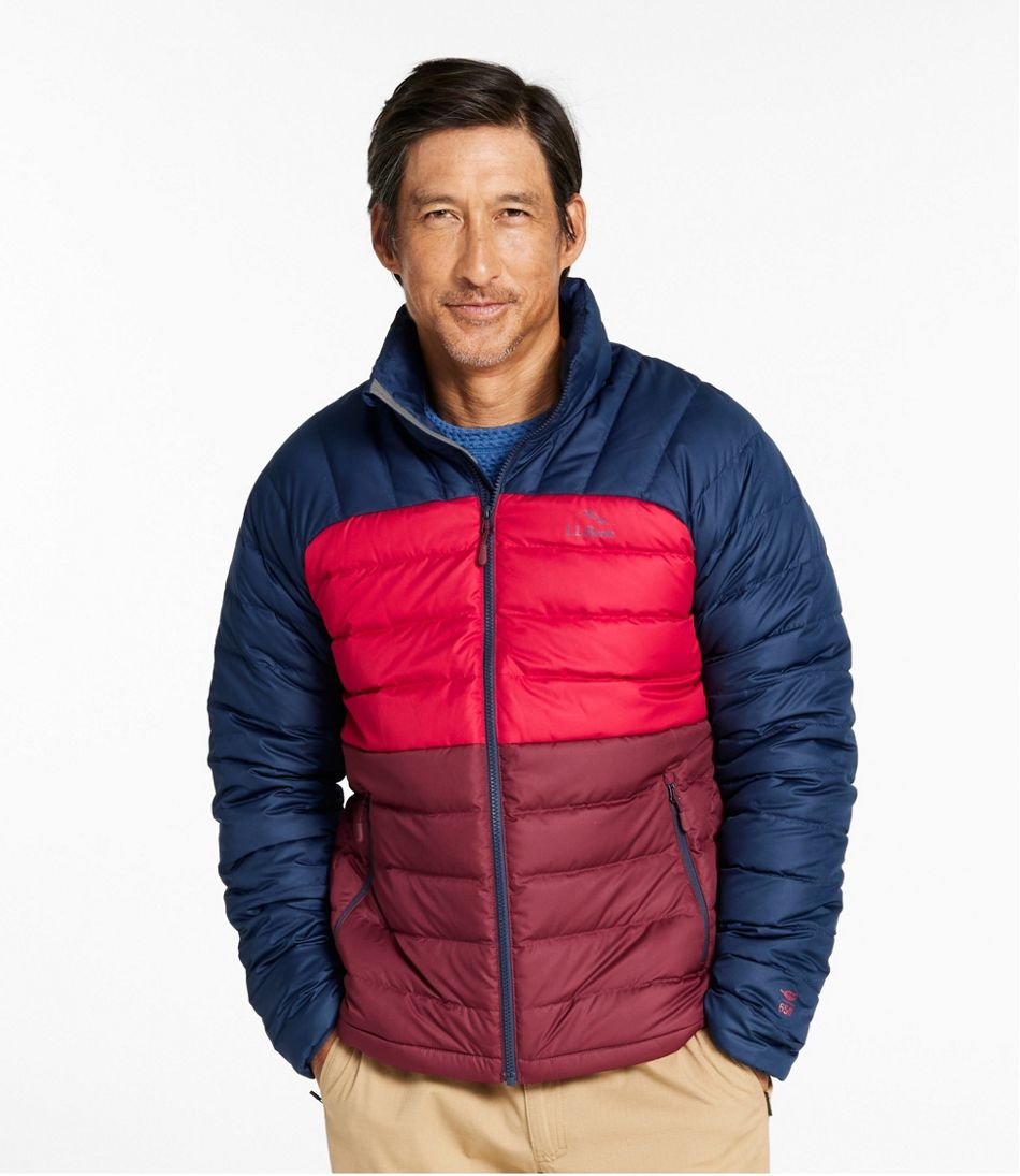 L.L.Bean On Sale | Men's Bean's Down Jacket, Colorblock