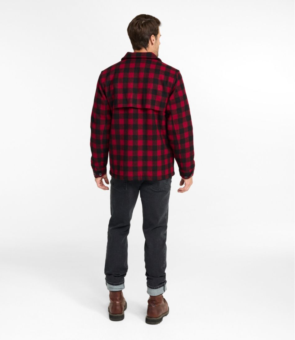 L.L.Bean US | Men's Maine Guide Zip-Front Jac-Shirt with PrimaLoft, Plaid