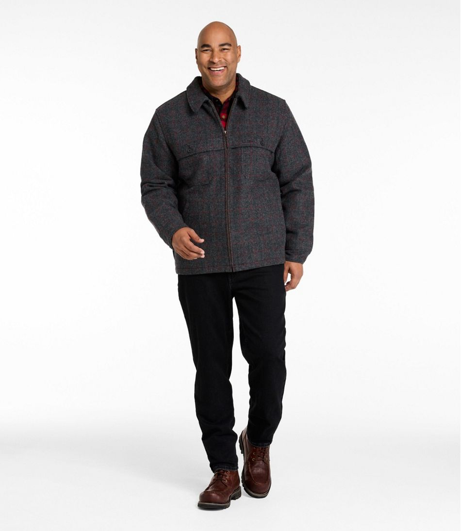 L.L.Bean US | Men's Maine Guide Zip-Front Jac-Shirt with PrimaLoft, Plaid