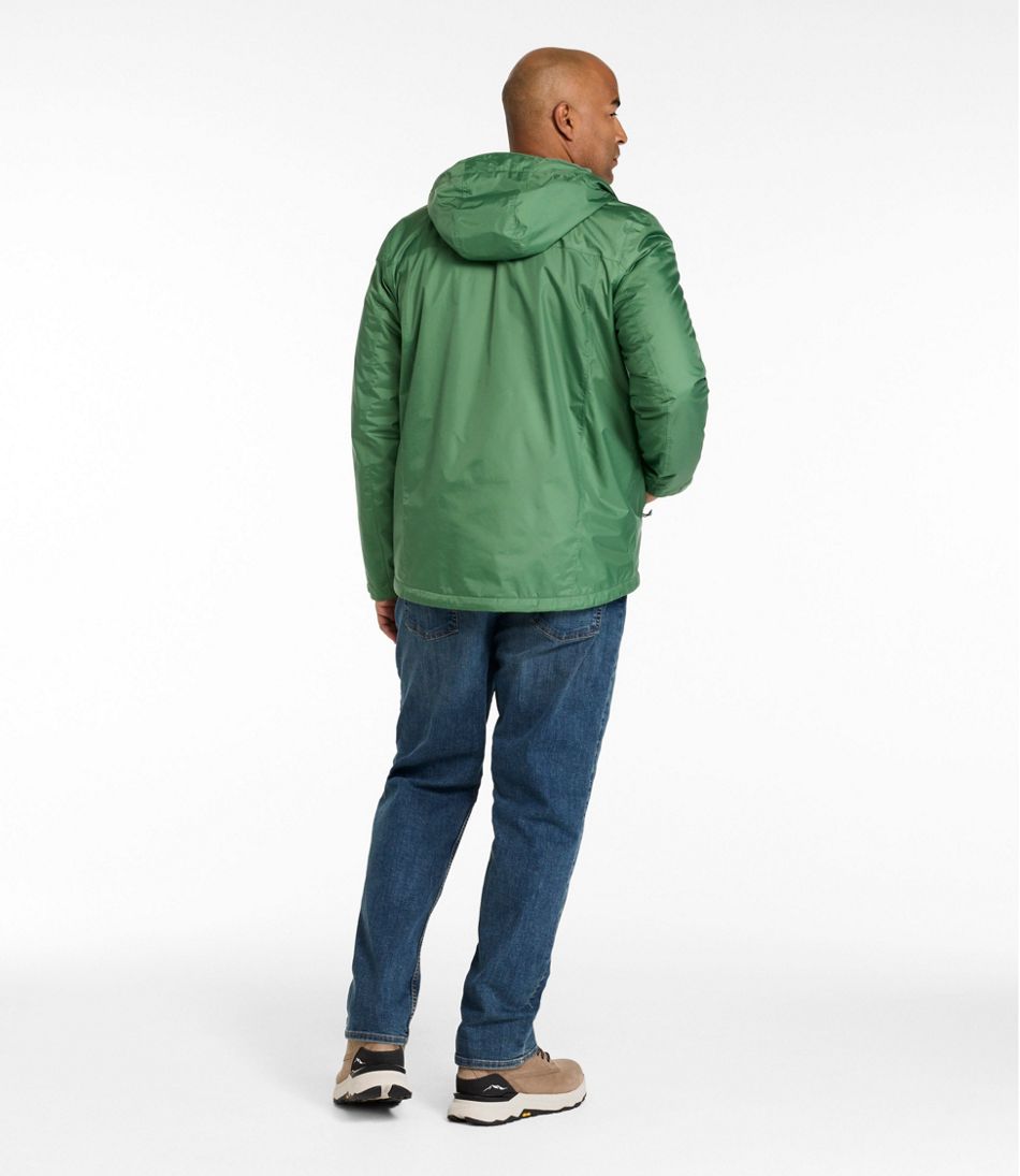 L.L.Bean Online | Men's Trail Model Rain Jacket, Fleece-Lined