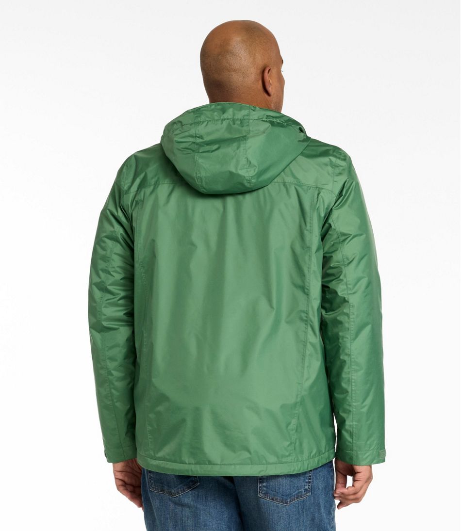 L.L.Bean Online | Men's Trail Model Rain Jacket, Fleece-Lined