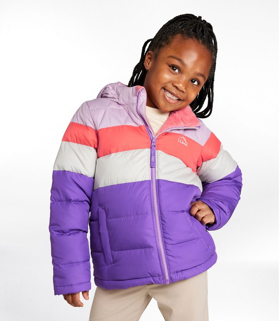 L.L.Bean US | Kids' Bean's Down Jacket, Colorblock