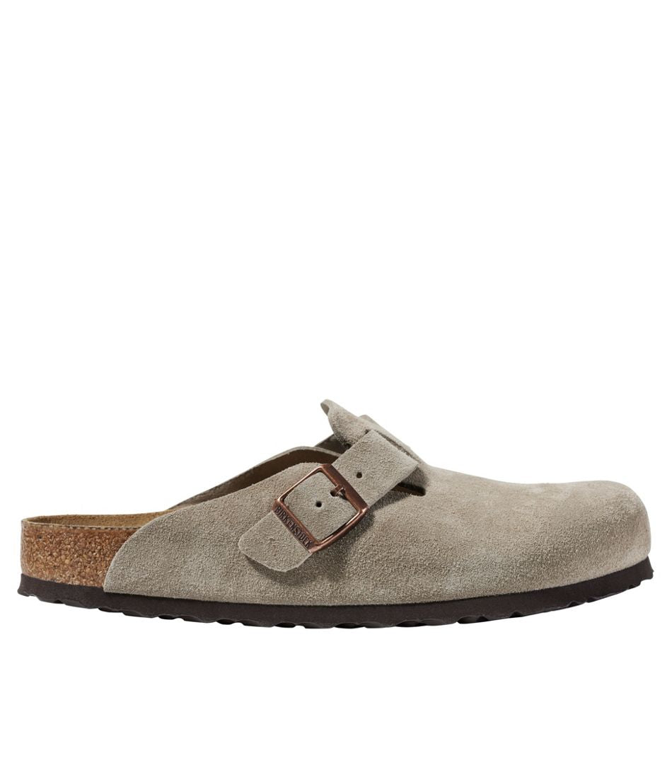 L.L.Bean | Men's Birkenstock Soft Footbed Boston Clogs, Suede