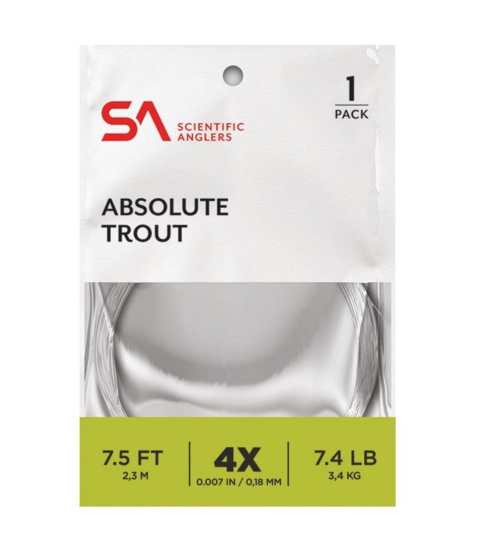 L.L.Bean Discount | Scientific Anglers Absolute Trout Leader, 7.5'