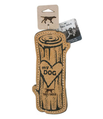 L.L.Bean For Sale | Natural Leather & Wool Love My Dog Log Dog Toy