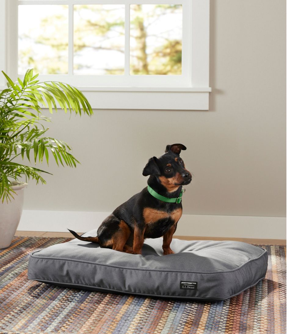 L.L.Bean Outlet | Premium Denim Dog Bed, Rectangular