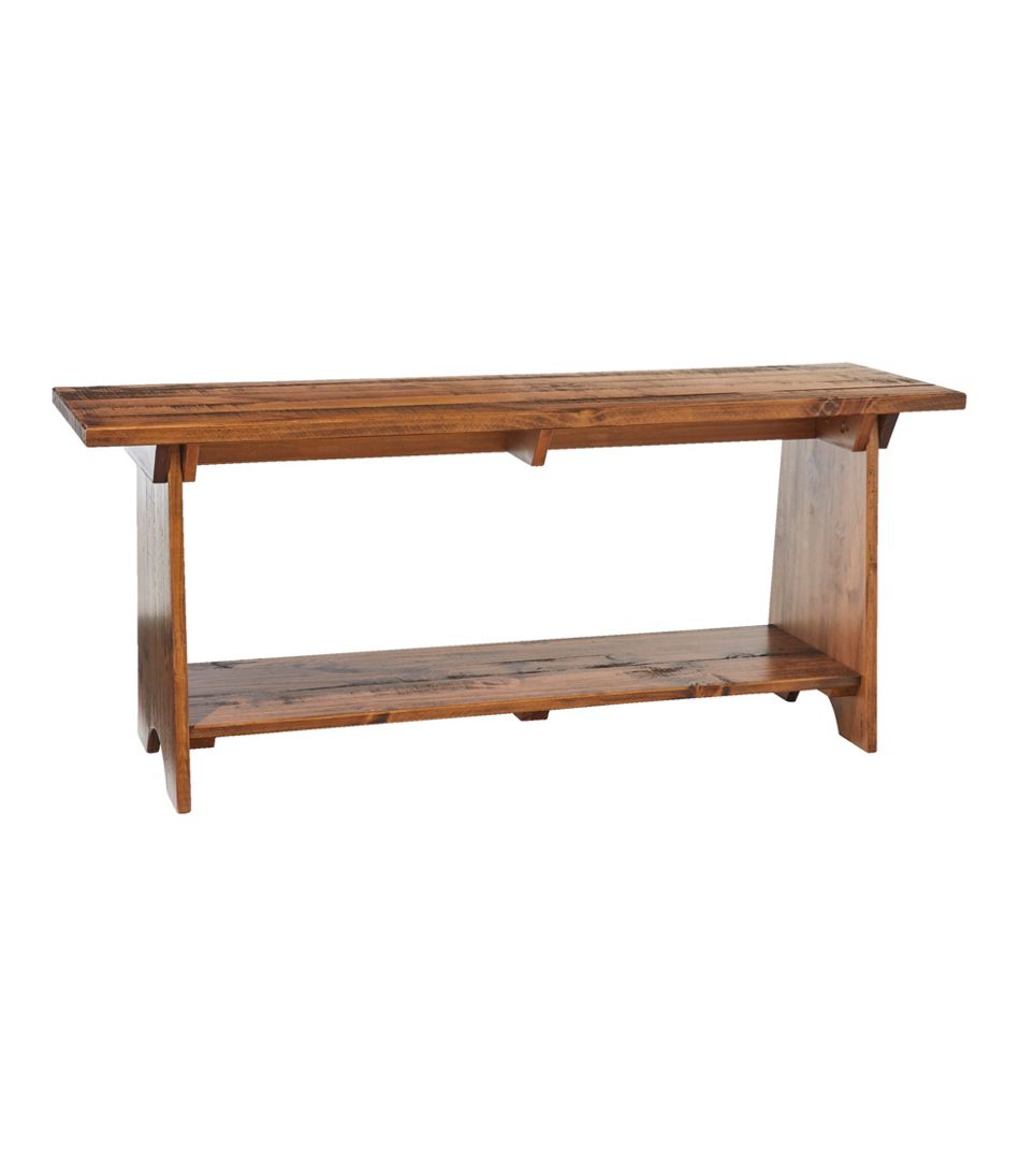 L.L.Bean Discount | Rustic Wooden Mudroom Bench, Large