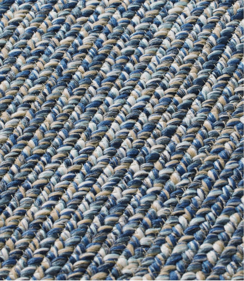 L.L.Bean For Sale | All-Weather Braided Rug, Concentric Pattern Rectangular