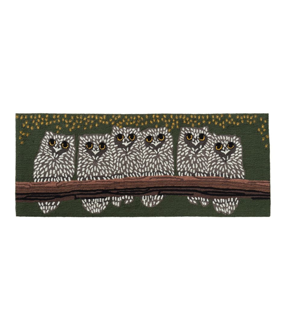 L.L.Bean On Sale | Indoor/Outdoor Vacationland Runner, Owls