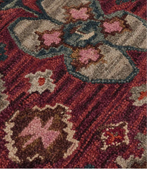 L.L.Bean New | Double Border Wool Hooked Runner, Sienna Multi