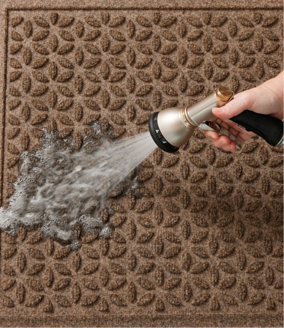 L.L.Bean Discount | Heavyweight Waterhog Mat, Stair Treads, Set of Four, Blooming Circles