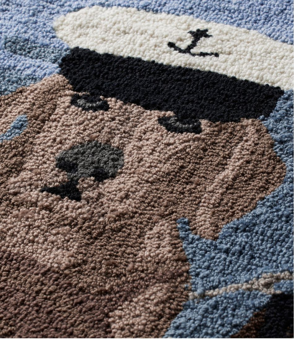 L.L.Bean Online | Indoor/Outdoor Vacationland Rug, Seaside Dogs