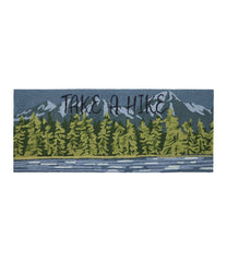L.L.Bean Sale | Indoor/Outdoor Vacationland Runner, Lakeside Mountain Scene
