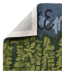 L.L.Bean Sale | Indoor/Outdoor Vacationland Runner, Lakeside Mountain Scene
