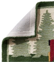L.L.Bean US | Wool Hooked Novelty Runner, Dog Caravan
