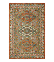 L.L.Bean Discount | Bordered Medallion Wool Tufted Rug
