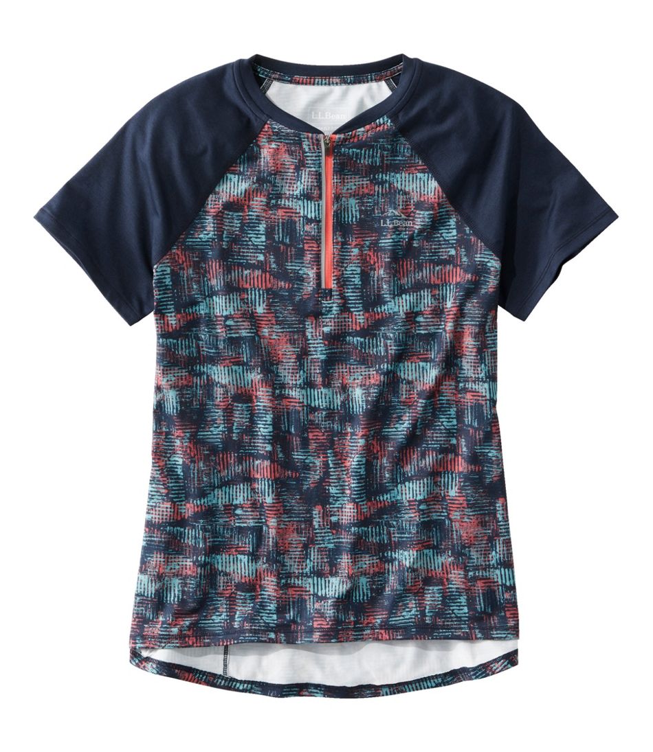 L.L.Bean On Sale | Women's Comfort Cycling Jersey Print Short-Sleeve