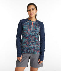 L.L.Bean For Sale | Women's Comfort Cycling Jersey, Long-Sleeve Print