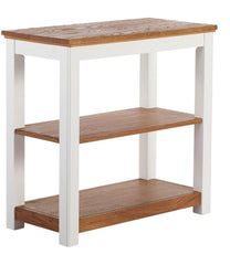 L.L.Bean Discount | Painted Farmhouse Two-Shelf Console, Wood Top