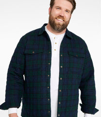 L.L.Bean Outlet | Men's Quilted Scotch Plaid Flannel Shirt Jac