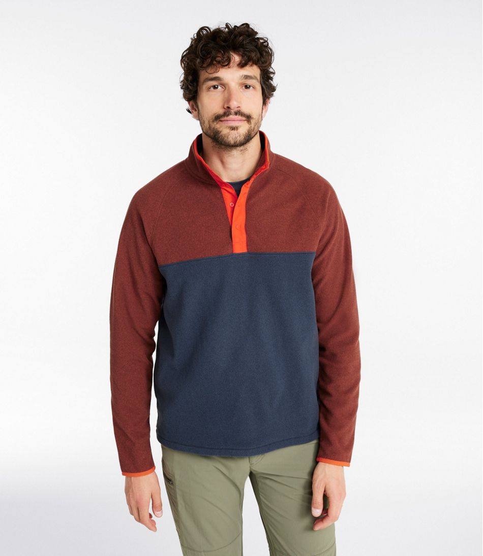 L.L.Bean Sale | Men's All Season Access Fleece Pullover, Colorblock